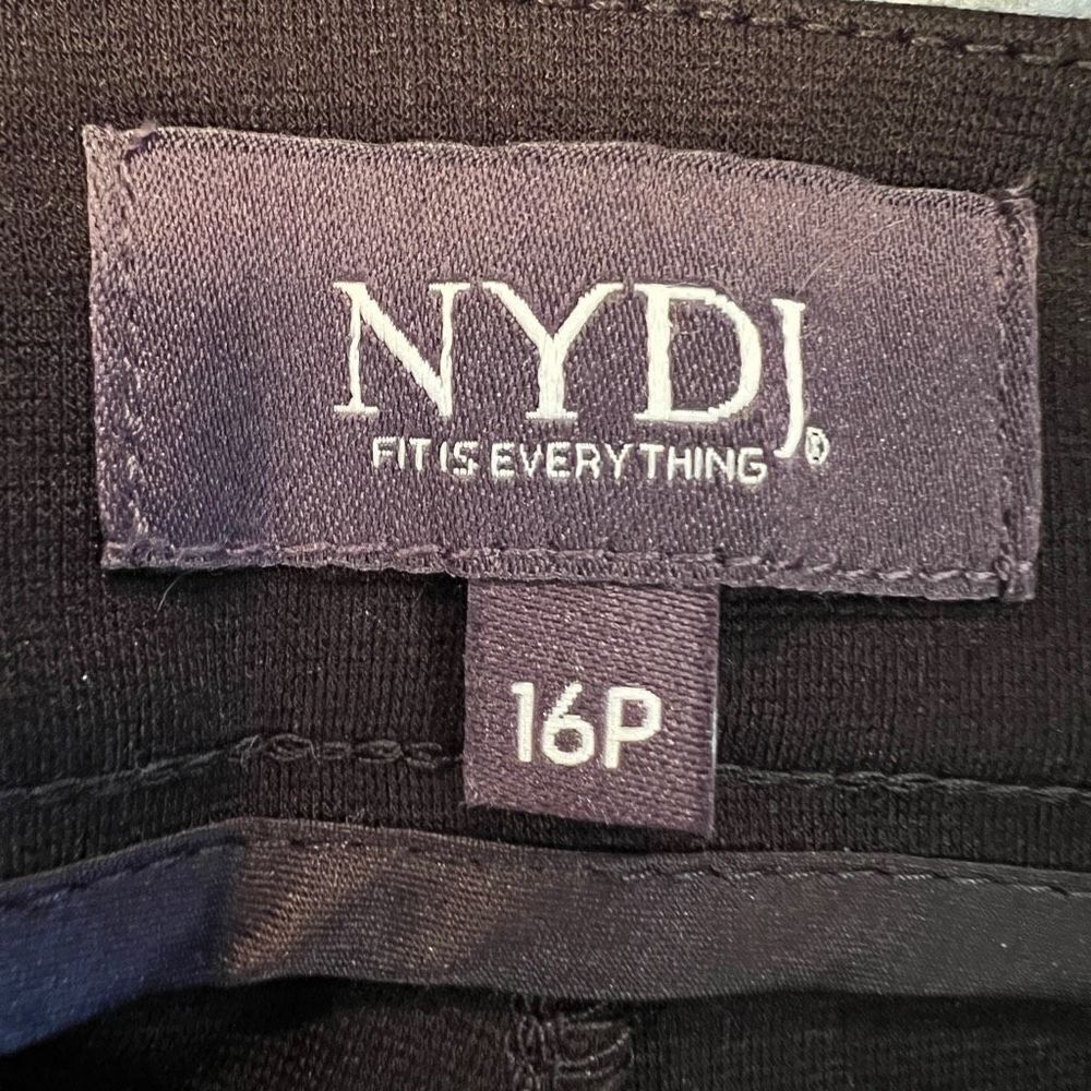 NYDJ Petite Ponte Trouser Black Size 16P - Picture 3 of 12